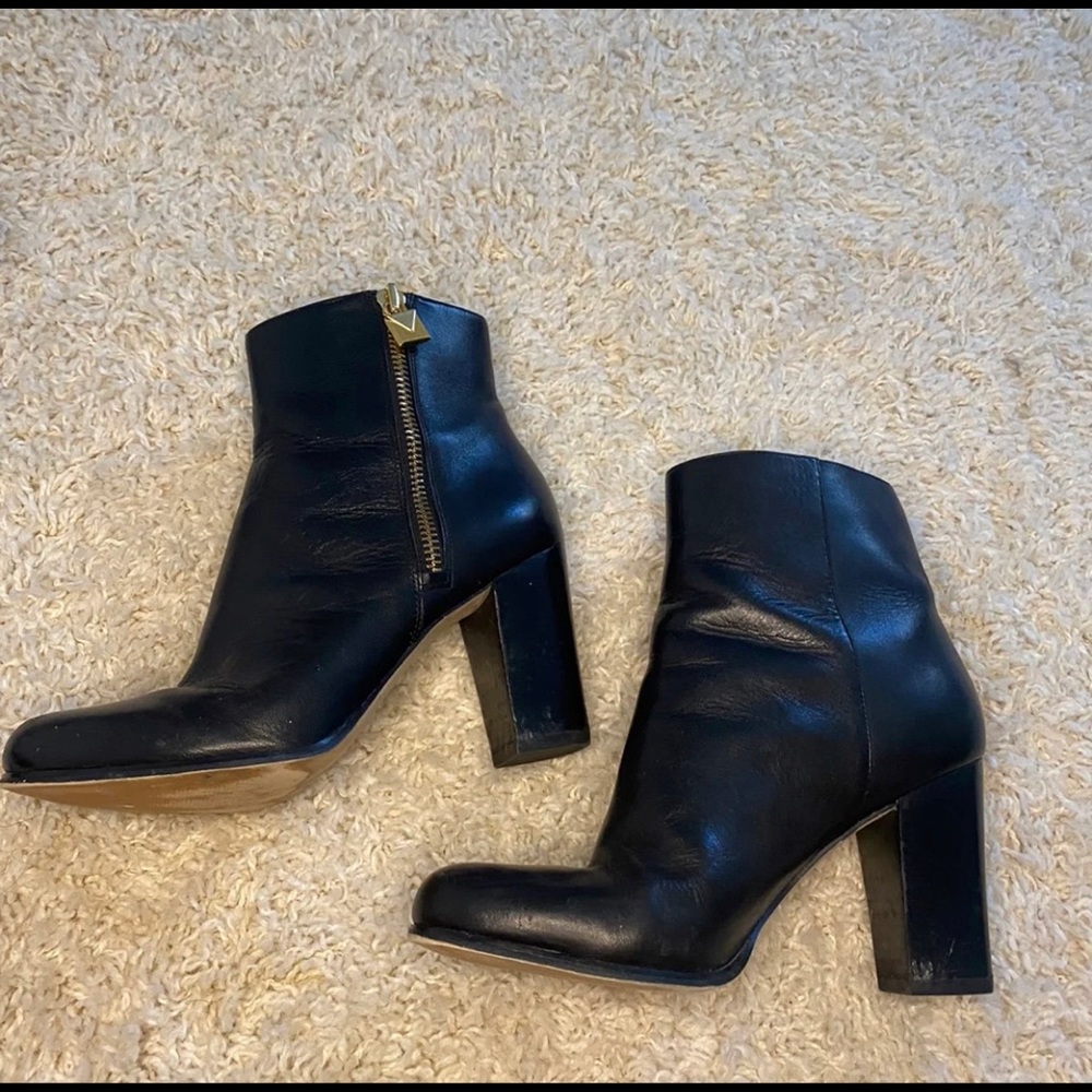 Michael Kors black leather boots